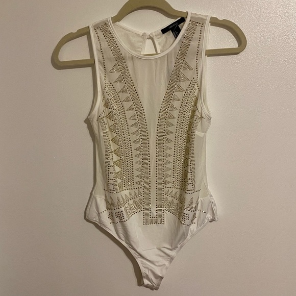 Forever 21 Tops - Forever 21 Studded Bodysuit NWT